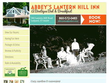 Tablet Screenshot of abbeyslanternhill.com